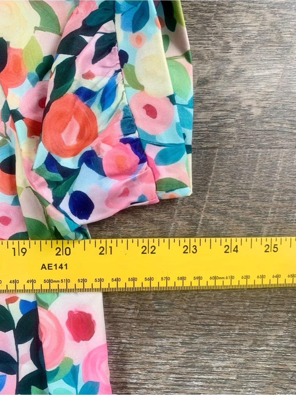 Floral Maximalism Business Casual Short-Sleeve Top in Pink Multi - Picture 3 of 7